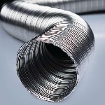 Воздуховод гофрированный алюминиевый d100/3 м
