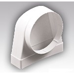 Соед. 90 гр. прямоуг. воздух. 60*204 с круг. D160 (Арт.620СК16КП)