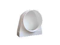 Соед. 90 гр. прямоуг. 60*204 с фл. распред. D125 (Арт.620СК12.5ФП)