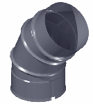 ДКО 150/45/3/0,5/430 дымоход канал отвод