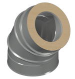 ДКУОТ 140/240/45/0,5/0,5/Zn/Zn/RW дымоход канал утепленный отвод