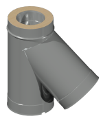 ДКУТР 200/300/45/0,5/0,5/Zn/Zn/RW дымоход канал утепленный тройник