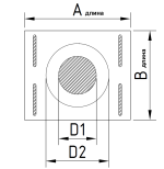 ДКУПО 200/300/2.0/1,0/0,5/Zn/430/Zn/RW дымоход канал утепленный площадка опорная