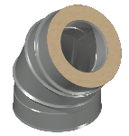ДКУОТ 350/450/45/1,0/0,7/430/Zn/RW дымоход канал утепленный отвод