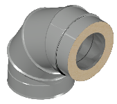 ДКУОТ 115/200/90/1,0/0,5/430/Zn/RW дымоход канал утепленный отвод
