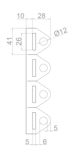 ПРХК 40/30/2,0/Zn/4 штуки петля растяжки хомута круглого