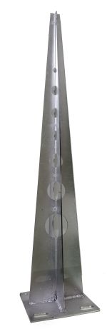 ЗЖОСт 625/137/2,0/5,0/Zn/Ст3 забор жалюзийный основание столба